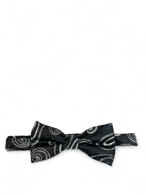 Black Wild Paisley Design Bow Tie