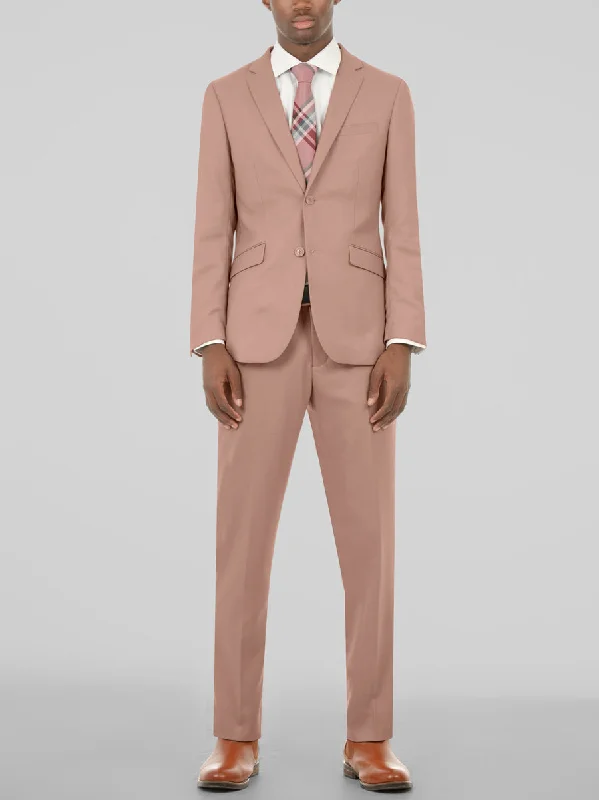 Mauve Two Button Suit