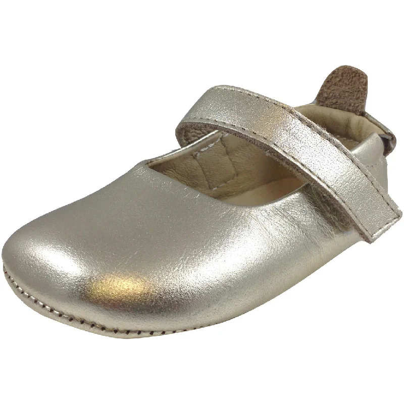 Old Soles Girl's 022 Gold Leather Gabrielle Mary Jane