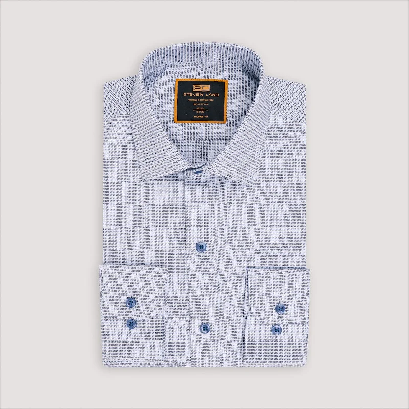 The Jet-Setter Dress Shirt | Classic Collar | Rounded Barrel Cuff | 100% Cotton