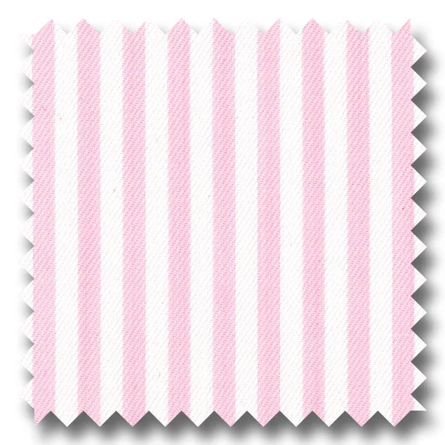 Light Pink Stripe 2Ply Twill - Custom Dress Shirt