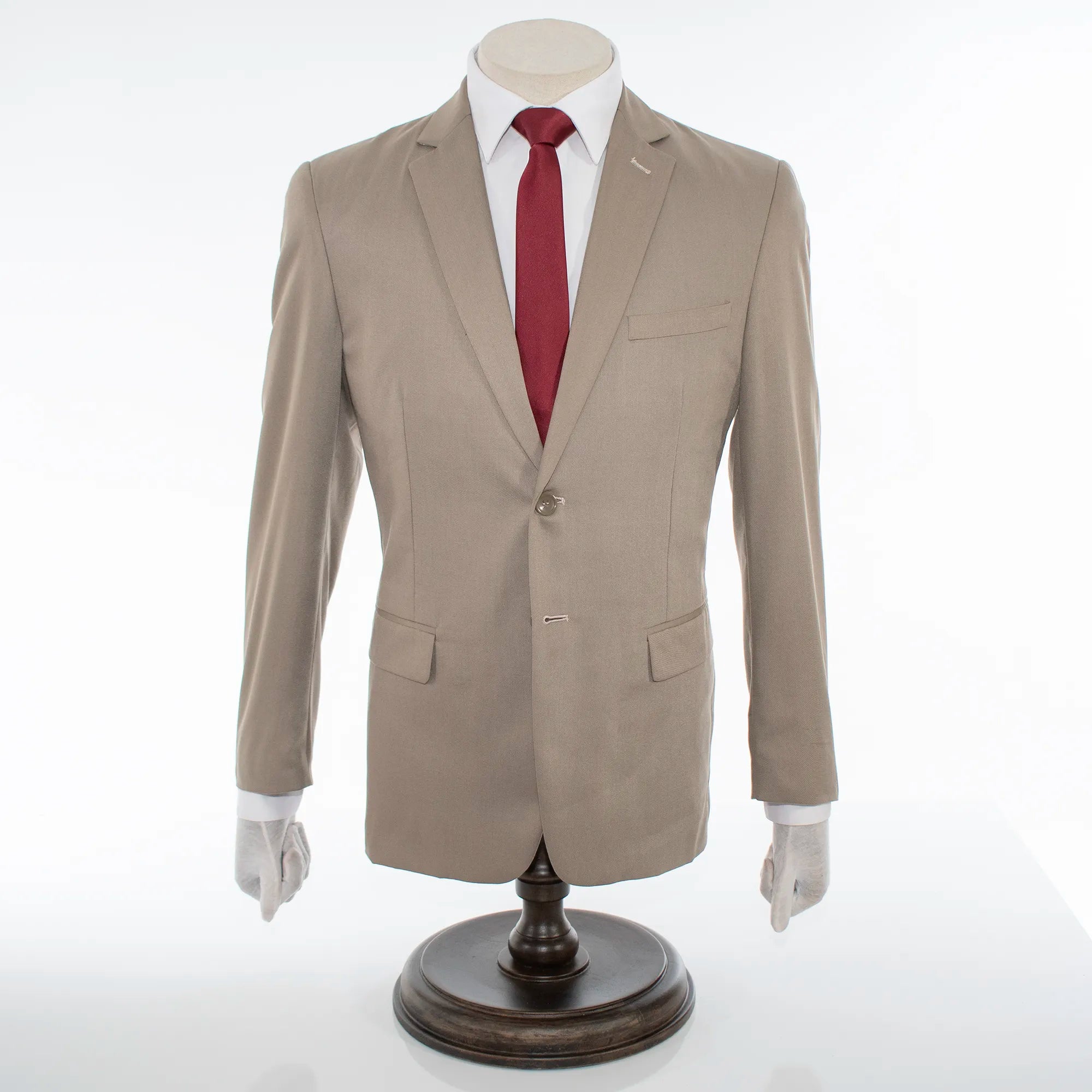 Tan 2-Piece Slim-Fit Suit