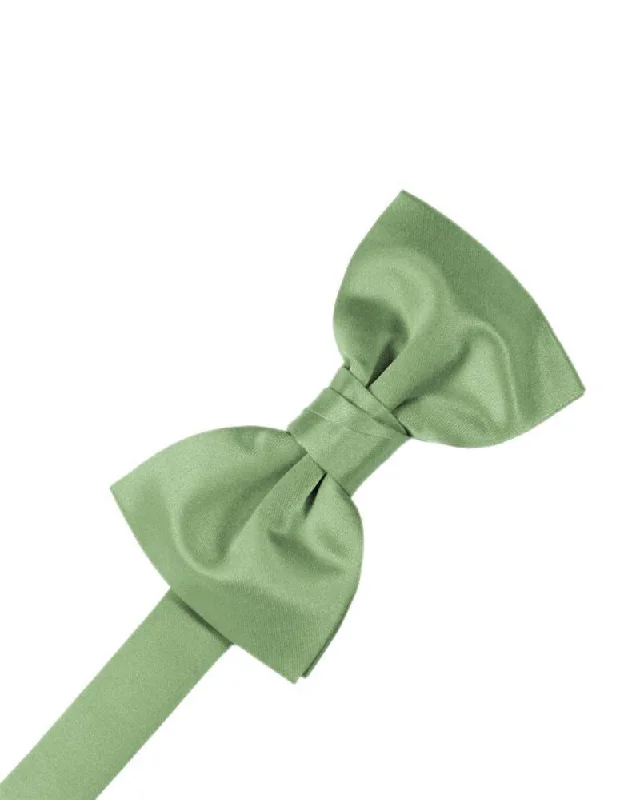 Sage Luxury Satin Bow Tie