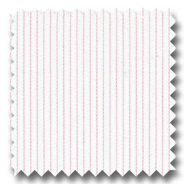 Pink Pinstripe 2Ply Dobby - Custom Dress Shirt