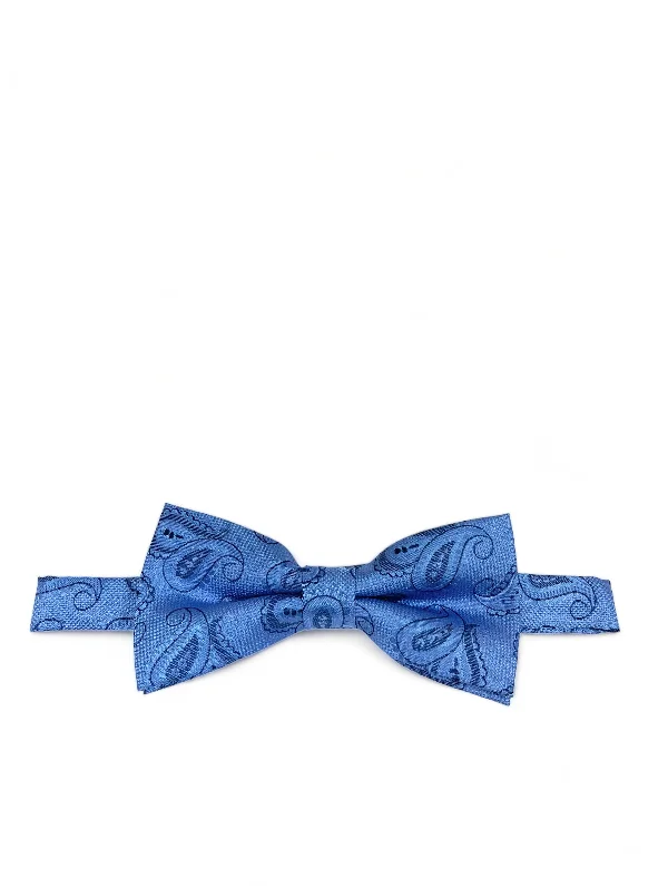 Blue Artisan Paisley Bow Tie