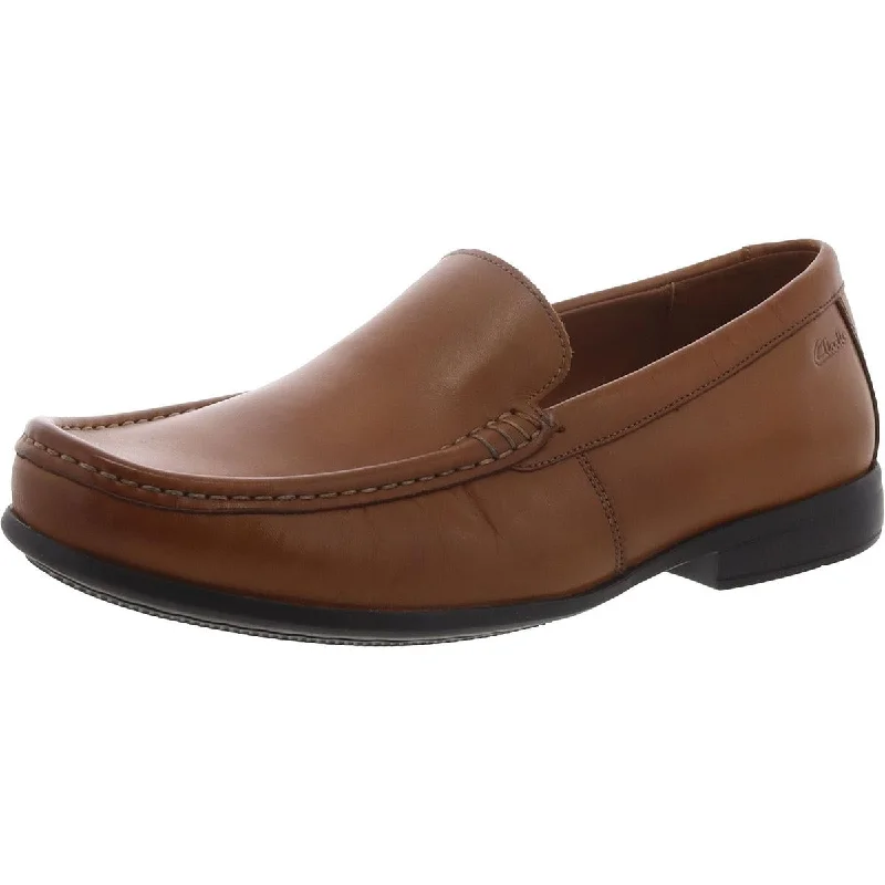 Claude Plain Mens Leather Slip On Loafers