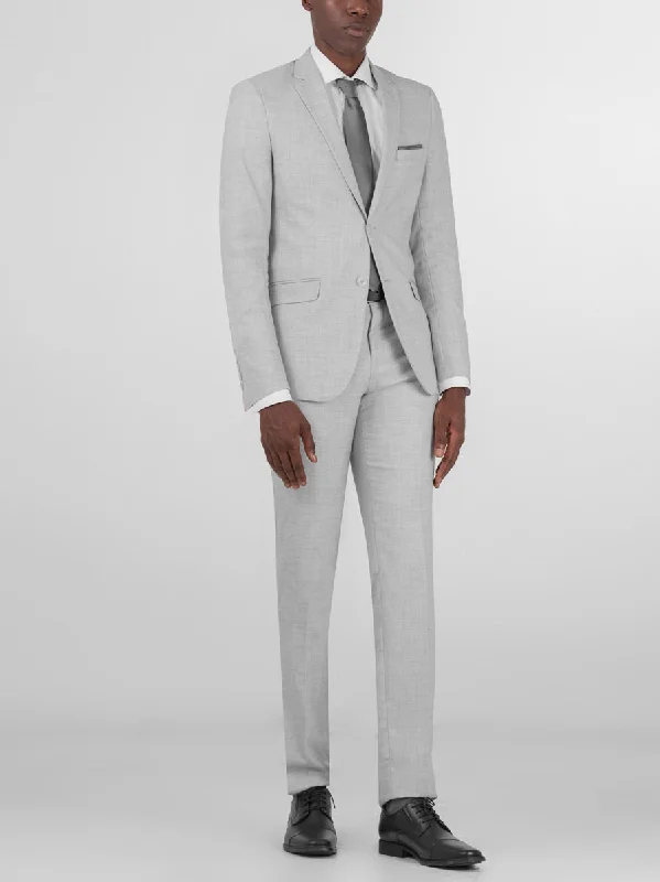 Glacier Grey Two Button Suit