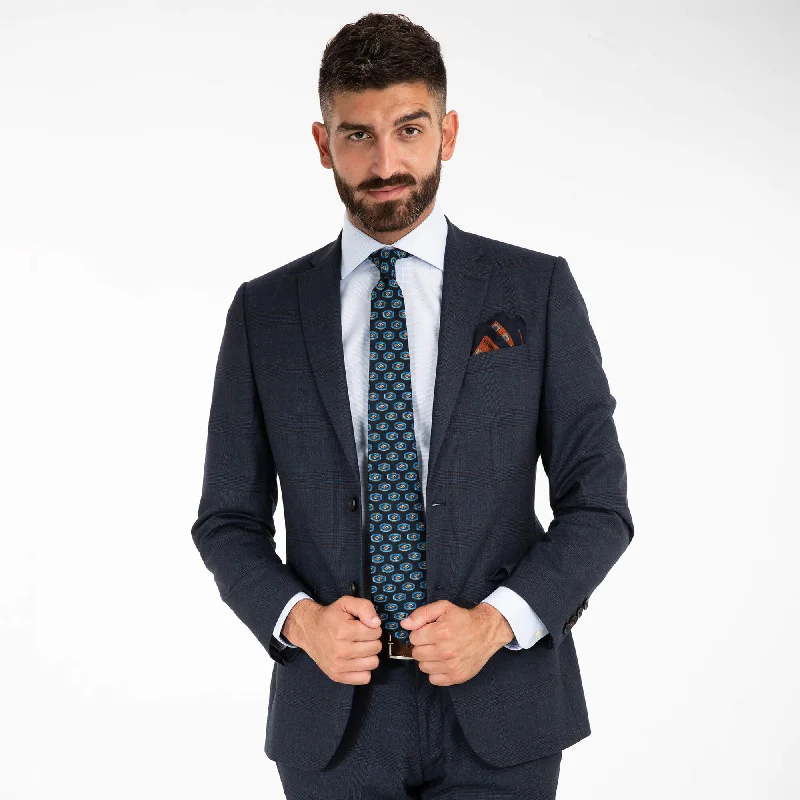 Blue Glen Check Suit