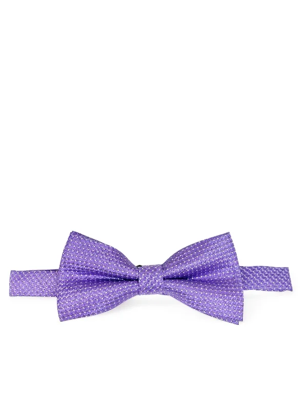 Purple Classic Pindot Bow Tie