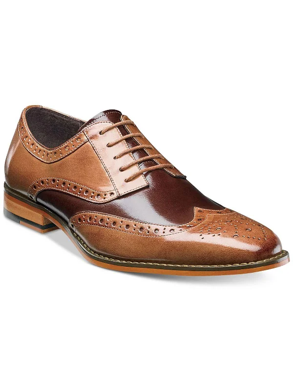 Tinsley Mens Leather Wingtip Oxfords