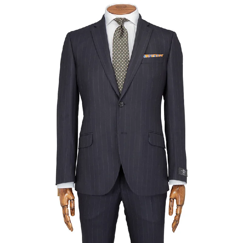 Lanificio F.lli Cerruti Navy Striped Suit