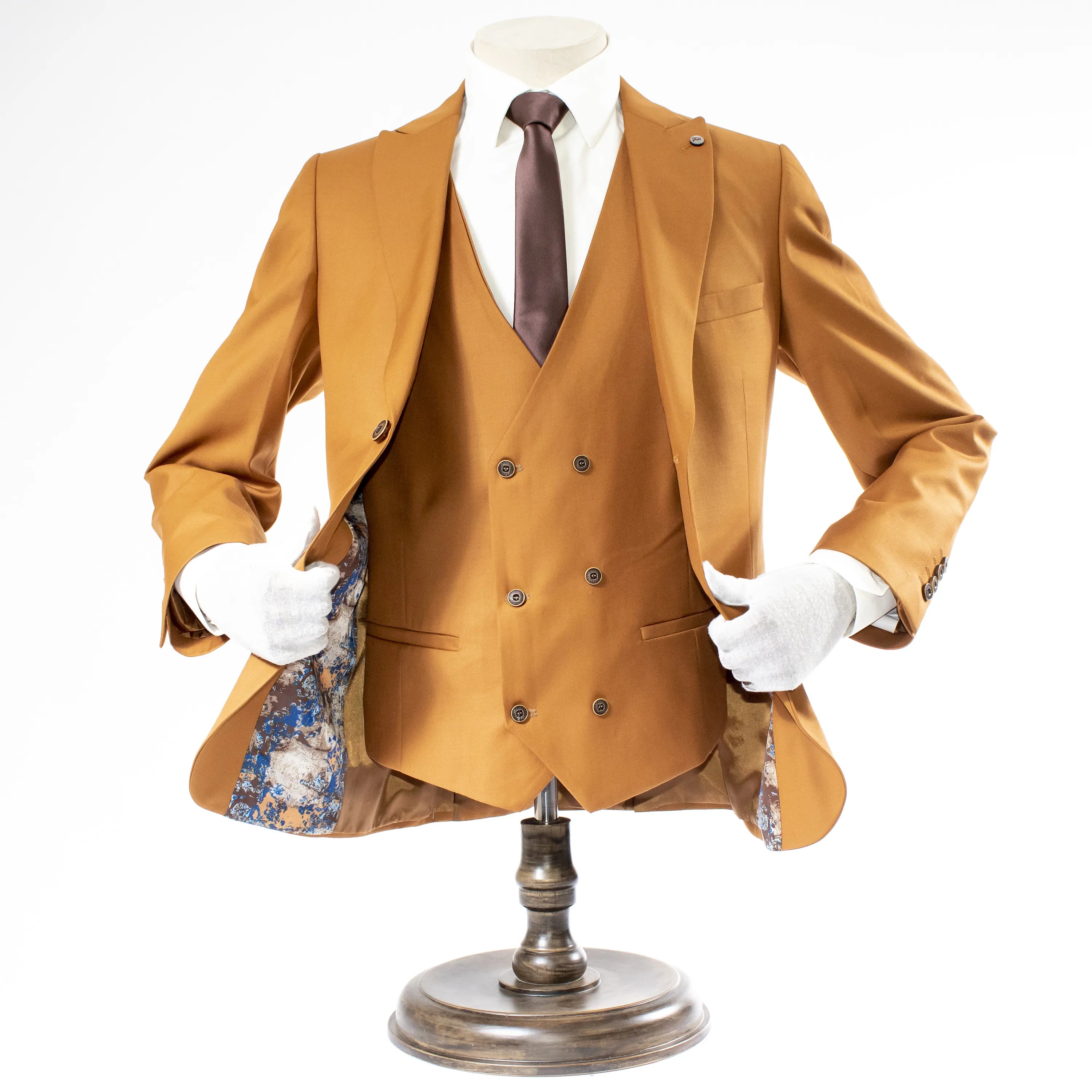 Copper 3-Piece Tailored-Fit Suit