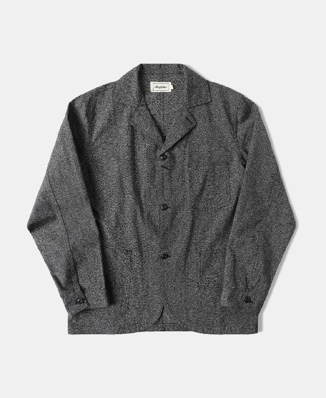 Black Chambray Work Jacket