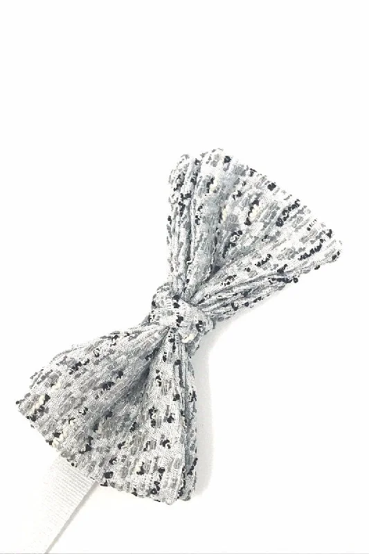 Silver Laurent Bow Tie