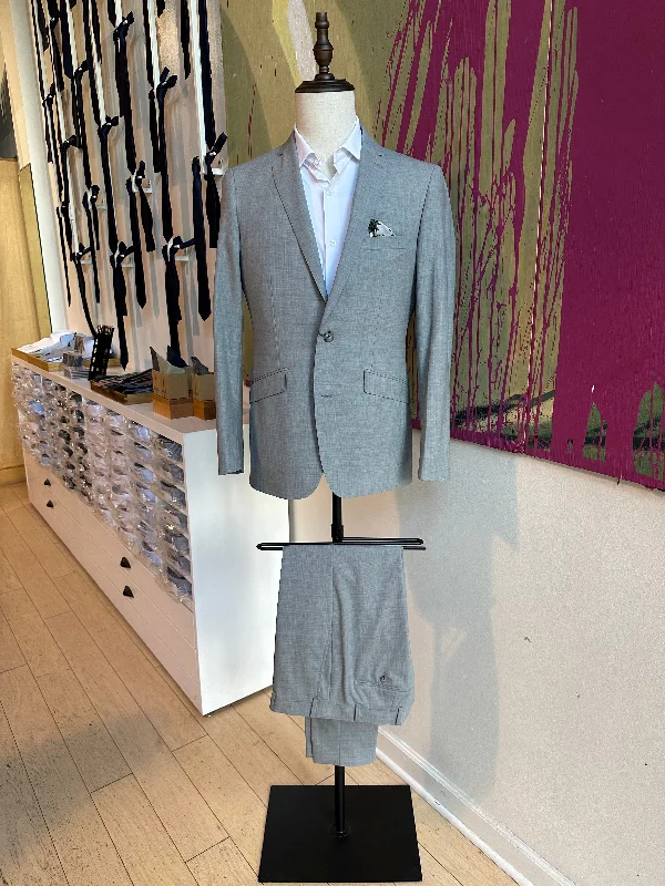 Light Gray Stretch Premium Suit