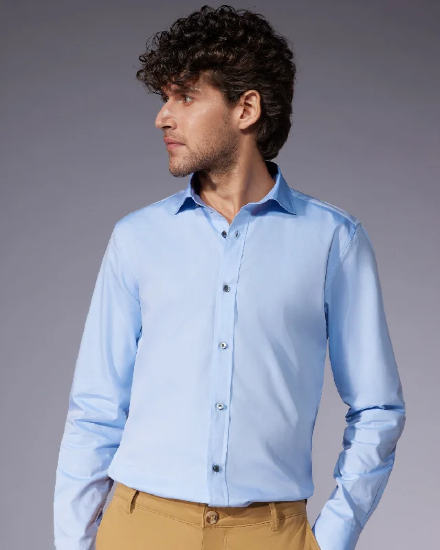 Washed Oxford Shirt - Light Blue