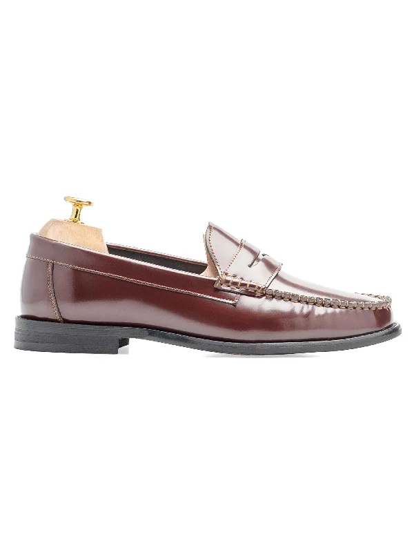 Penny Loafer - Brown Patent Leather