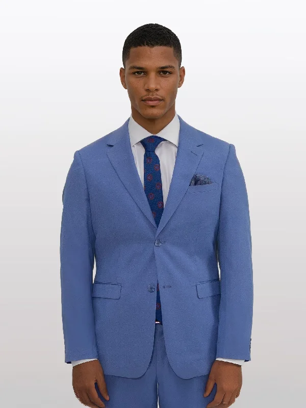 Men's Azure Blue Slim Fit Suit