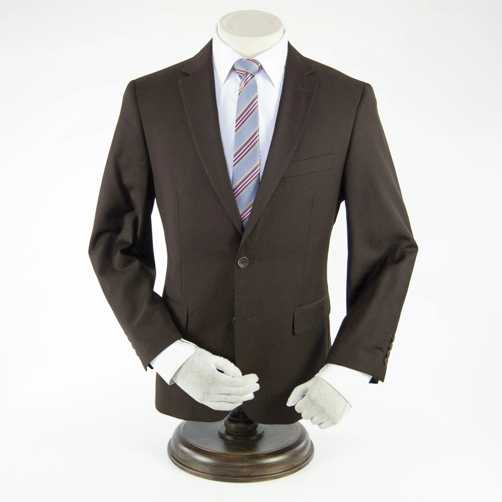 Brown Premium 2-Piece European Modern-Fit Suit