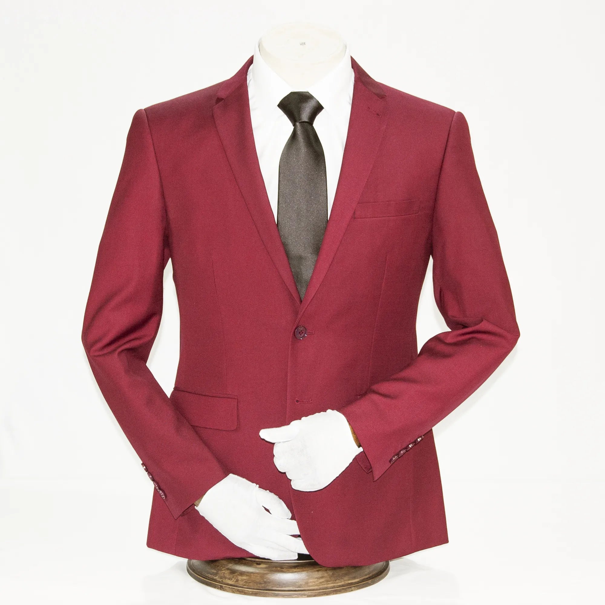 Burgundy Classic 2-Piece Slim-Fit Suit