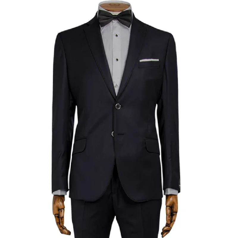 Navy Micro Jacquard Evening Two-Piece Tuxedo