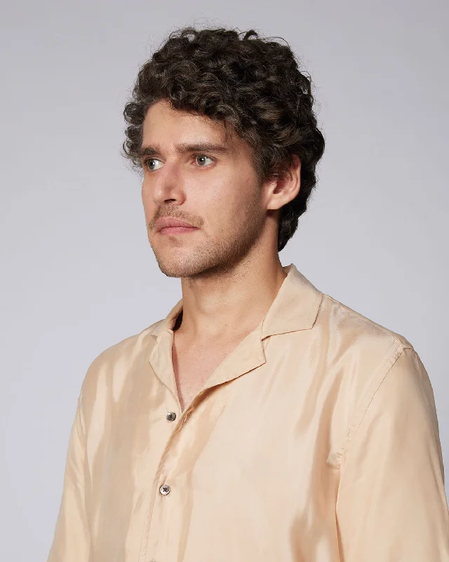 Cupro Twill Shirt - Beige