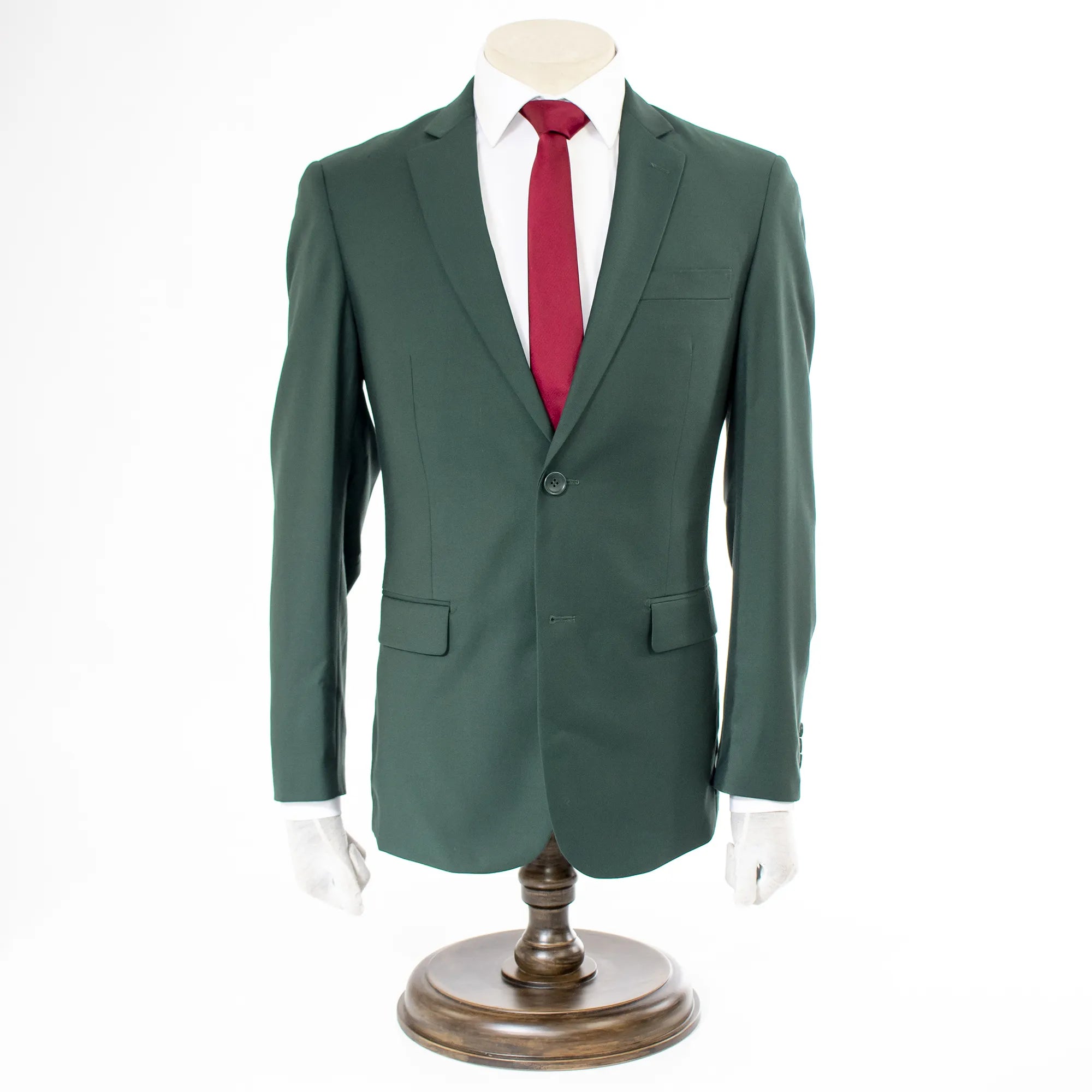 Hunter Green Premium 2-Piece European Slim-Fit Suit