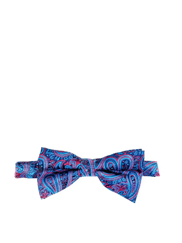 Navy Extraordinary Paisley Bow Tie