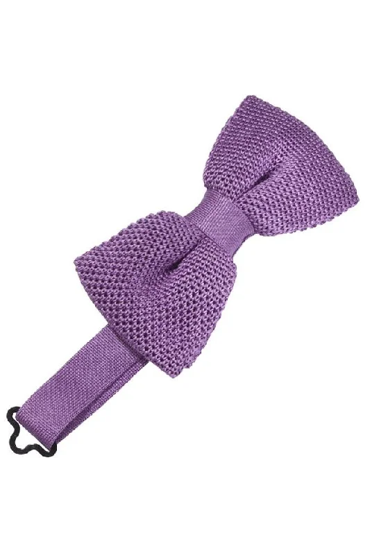 Wisteria Silk Knit Bow Tie