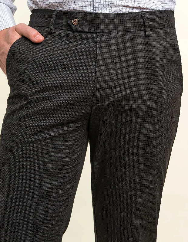 Charcoal Sueded Poplin Prints | Chino