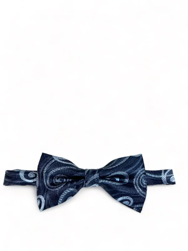 Patriot Blue Wild Paisley Design Bow Tie