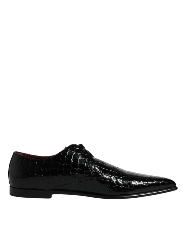 Dolce & Gabbana  Exotic Leather Mens Derby Formal Men's Shoes