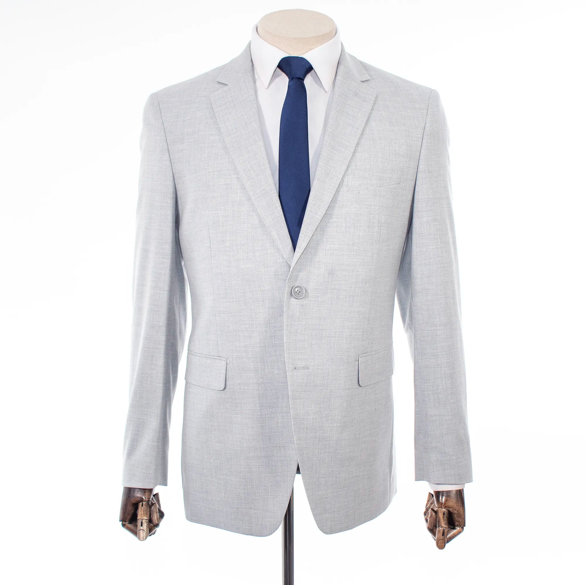 Sterling Gray Premium 2-Piece European Slim-Fit Suit