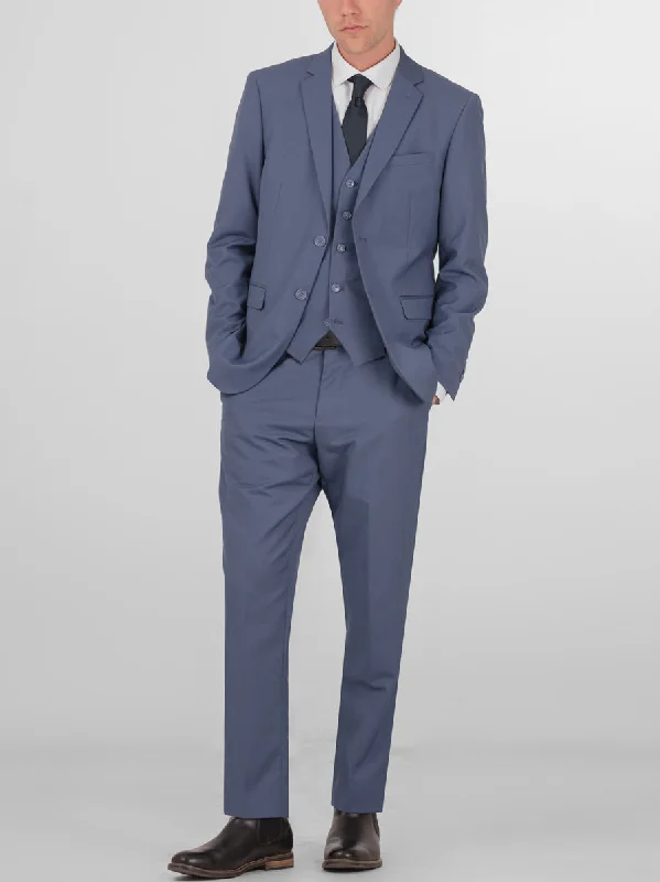 Slate Blue Three Piece Suit