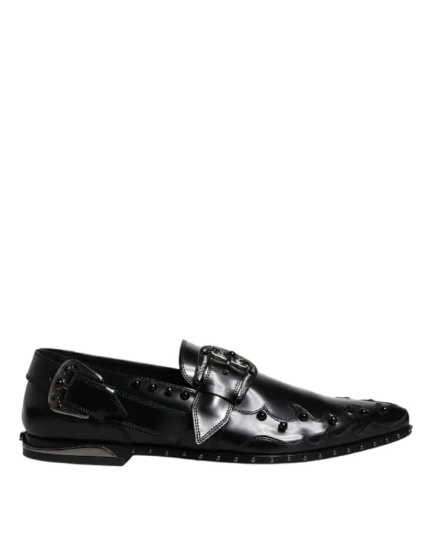 Dolce & Gabbana  Embellished Derby Monk Strap Men's Shoes (Pre-Owned)