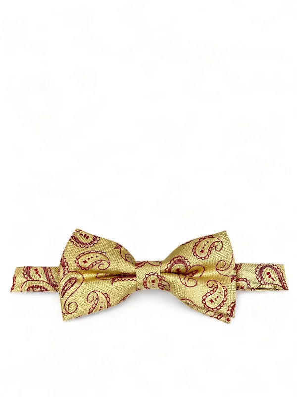 Yellow Artisan Paisley Bow Tie