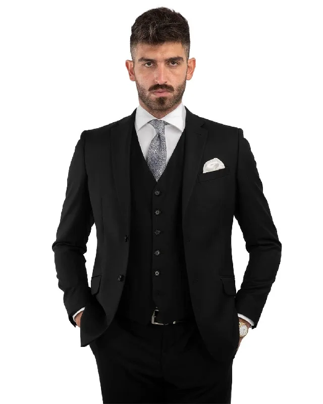 Lanificio F.lli Cerruti Black Suit Jacket