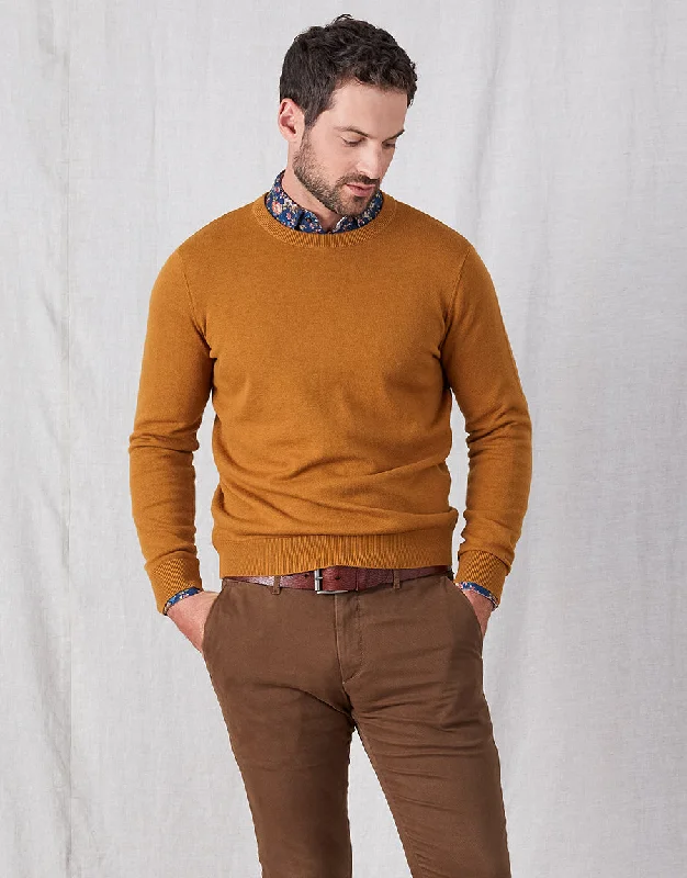 Naseby Camel Crew Neck Jersey