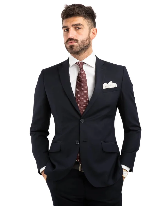 Navy Machine Washable Suit