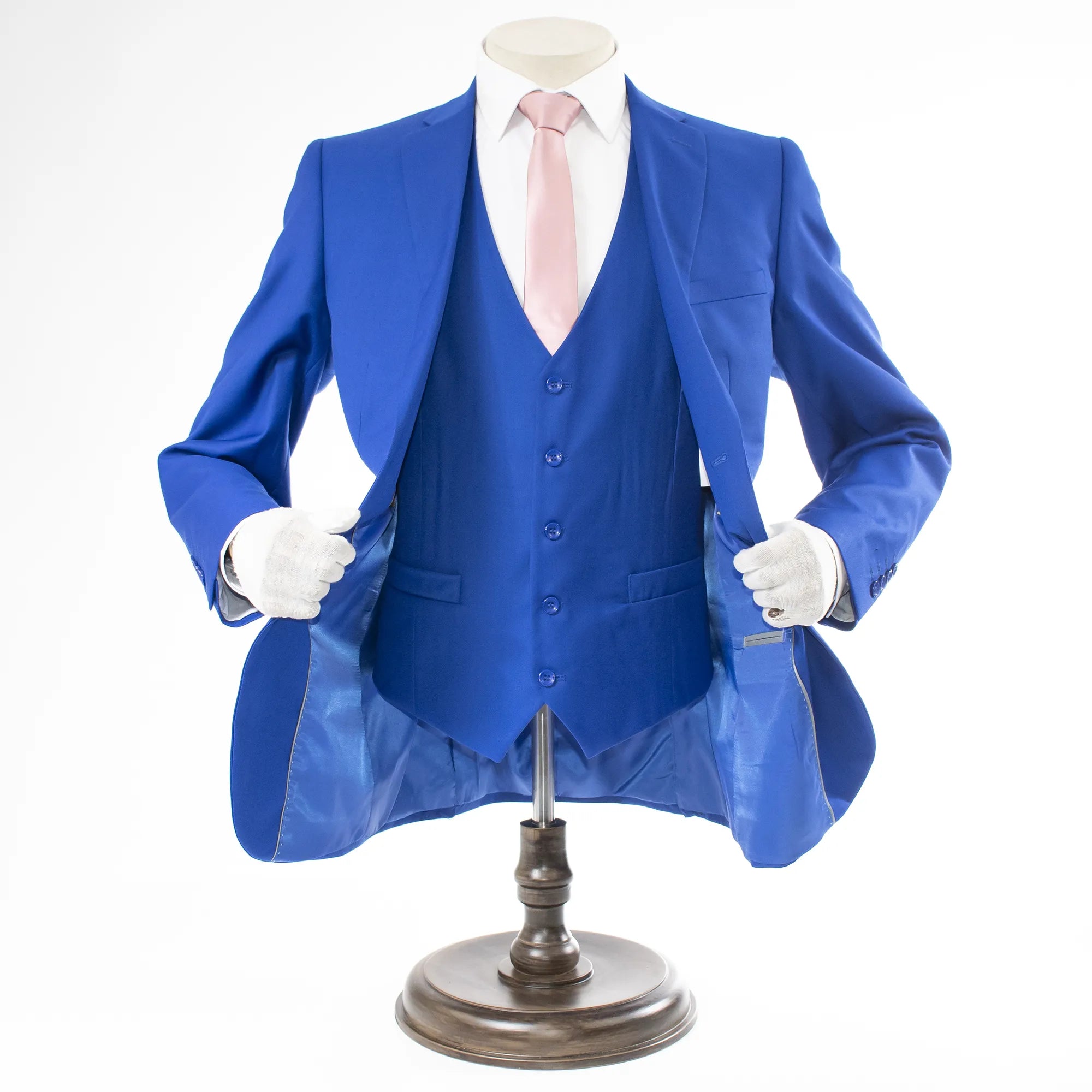 Royal Blue 3-Piece Tailored Fit Suit