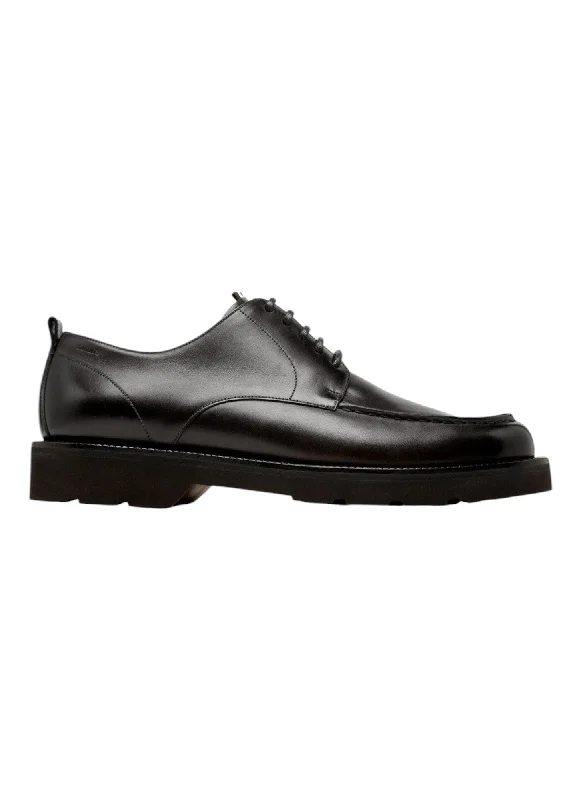 Bally Norber 6239800 Men's Black Calf Leather Derby Shoes