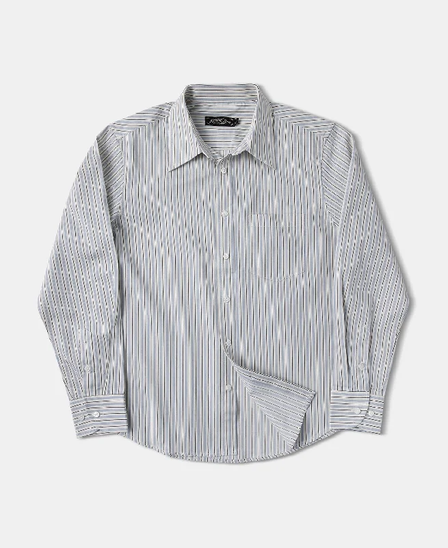 1930s 5 oz Yarn-Dyed Striped Dress Shirt