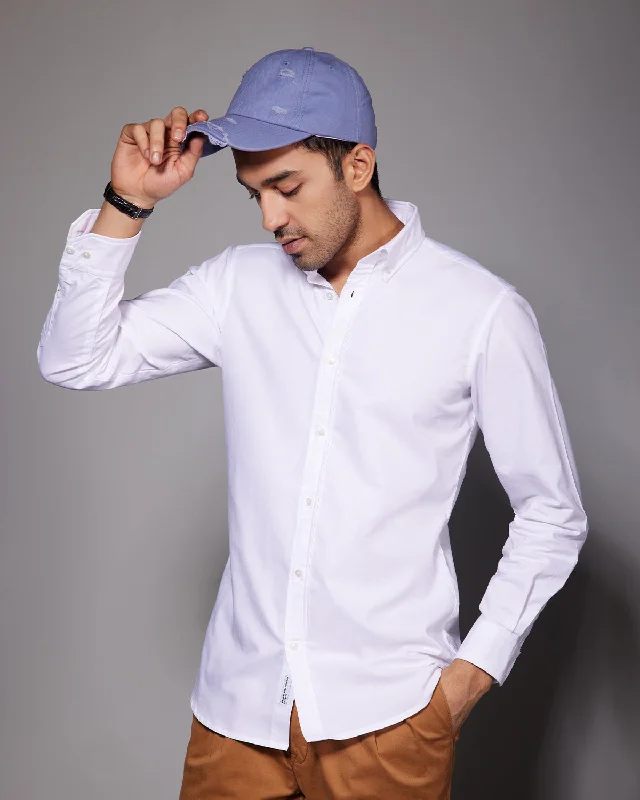 Washed Oxford Shirt - White