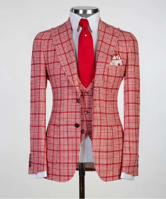 Business Plaid Suit