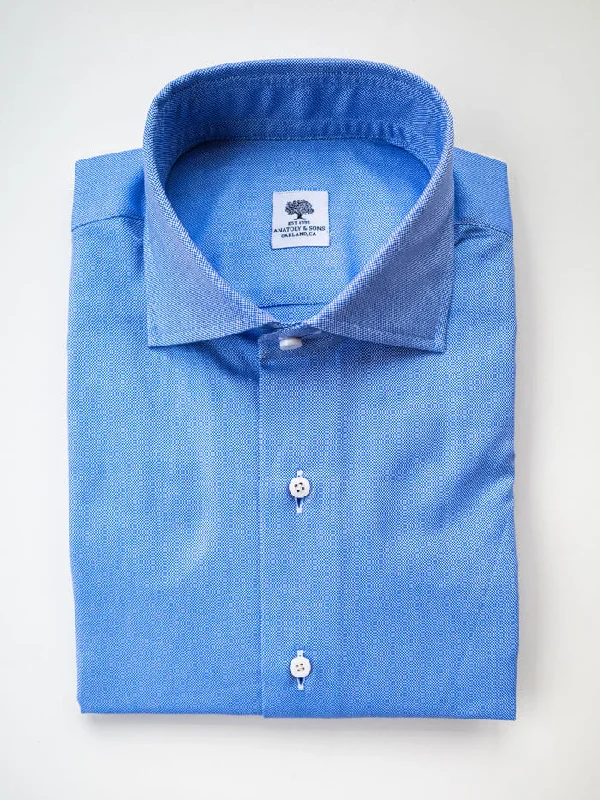 Cotton Oxford Dress Shirt - Sky Blue