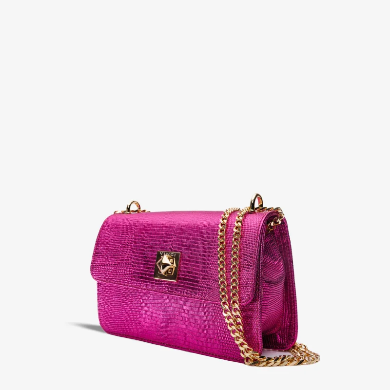 The Maple Fuchsia Leather Handbag