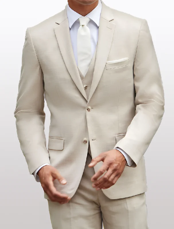 Men's Tan Suit Jacket