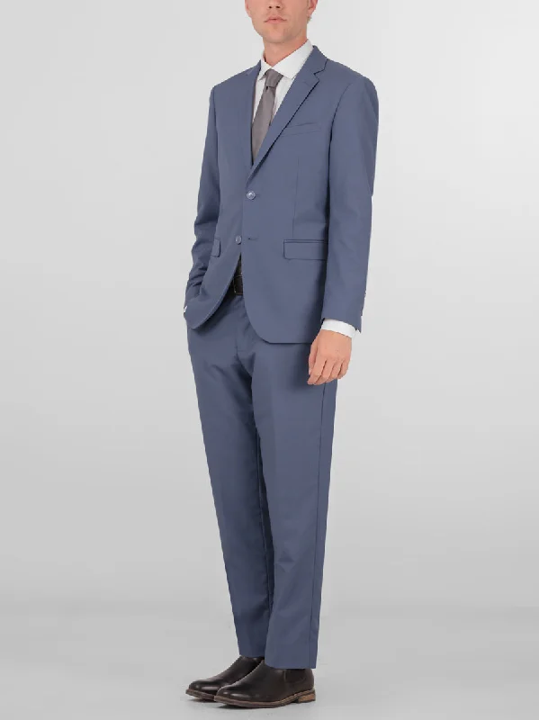 Slate Blue Two Button Suit