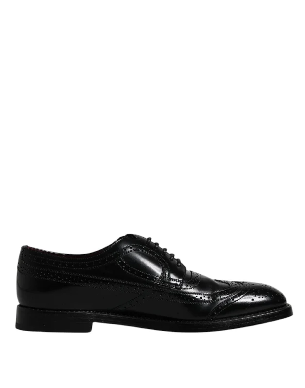 Dolce & Gabbana  Leather Derby Wingtip Formal Men's Shoes