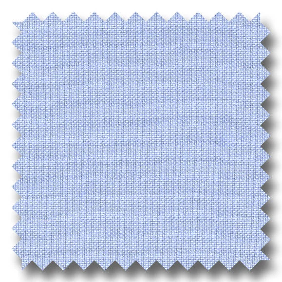 Light Blue Solid 2Ply Pinpoint - Custom Dress Shirt